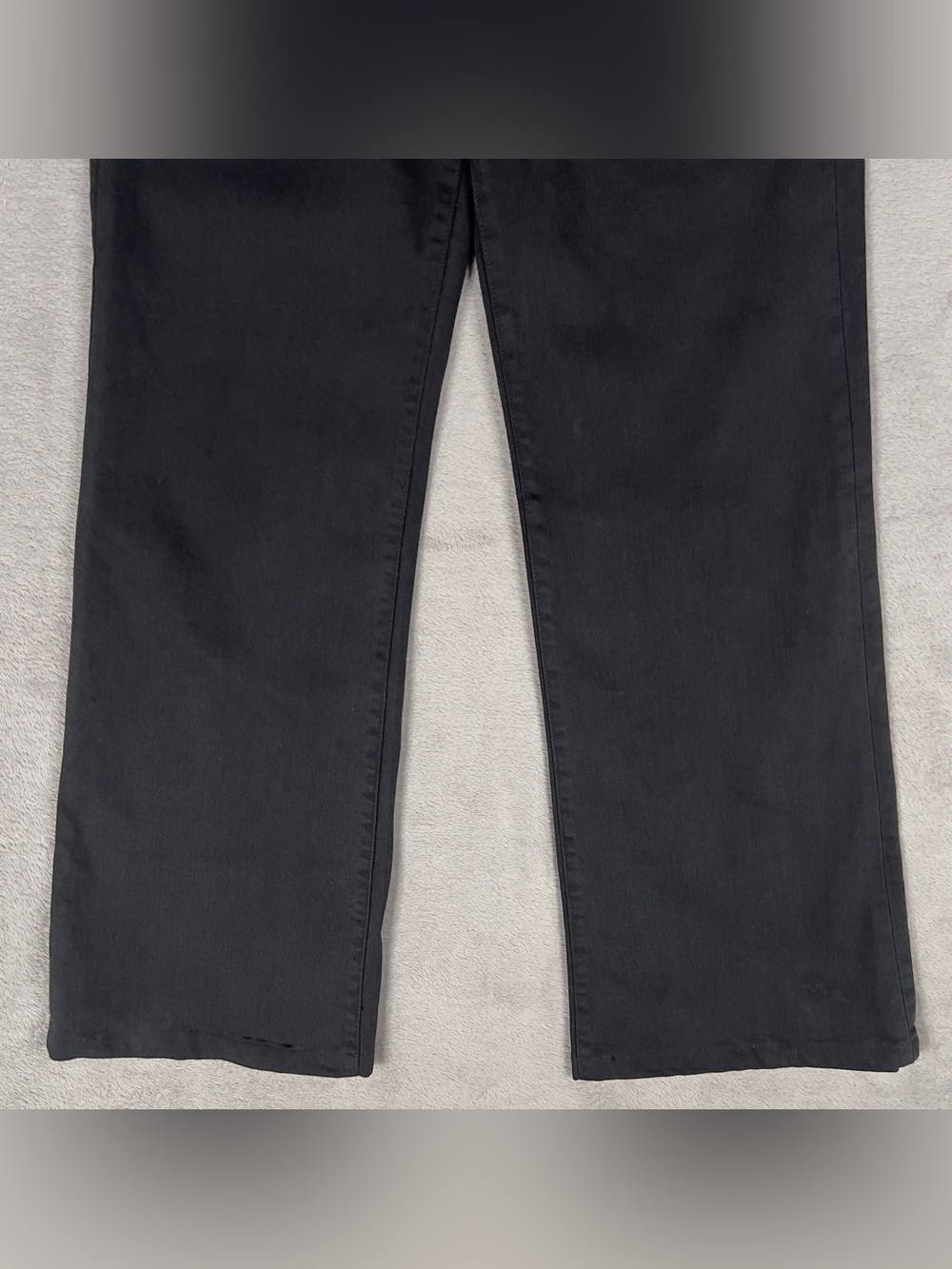 Mother The Roller Prep Heel Jeans Women's 28 Black Wide Leg Stretch High Rise - Picture 5 of 16